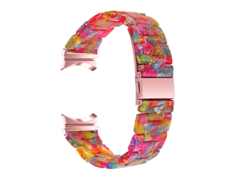 Correa de acero inoxidable con hebilla para Samsung Galaxy Watch 5 40mm/44mm/Watch 5 Pro 45mm - caramelo arcoiris