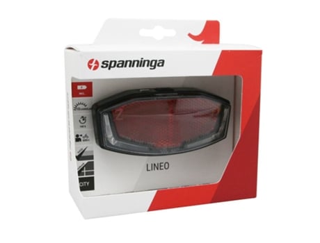 luz trasera a pilas en el portaequipajes SPANNINGA Lineo