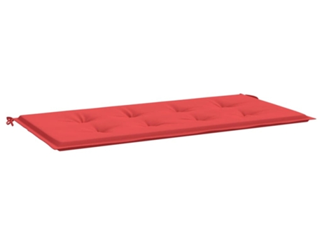 Cojín de banco de jardín tela Oxford rojo VIDAXL (100x50x3cm)