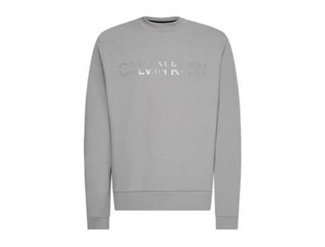 Camiseta CALVIN KLEIN Algodón Hombre (Gris - XL)