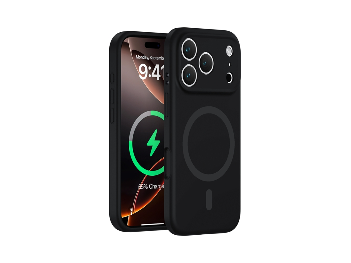 (negro, Iphone 17 Air) Funda De Silicona Líquida Para Iphone, Fuerte Fijación Magnética, Protección De Cobertura Total, Diseño Sencillo.