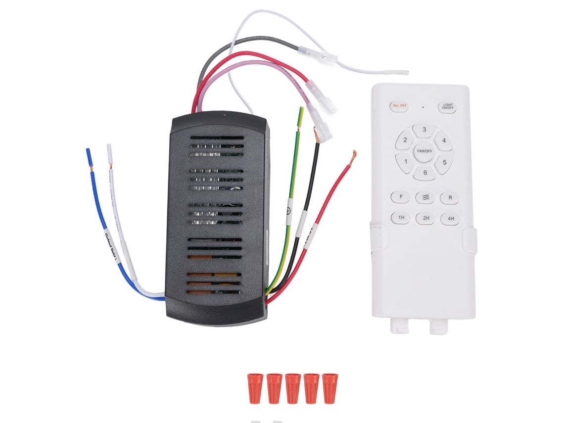 Rebe-kit De Control Remoto Universal Para Ventilador De Techo Con Luz, Temporizador Y Velocidad, Receptor Incluido