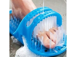 Cepillo Para Pies Para Baño Con Masajeador, Limpiador De Pies Para Sandalias, Fijado Con Ventosa De Pvc Fa0541