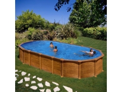 Piscina de Acero GRE Imitacion Madera (730x375x132 cm)