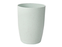 Vaso reutilizable y ecológico de paja de trigo verde para palillos de dientes para el baño