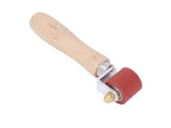 Rodillo de coser resistente al calor hasta 260 °C, 28 mm de ancho, 32 mm de diámetro, ergonómico para soldadura de PVC y papel pintado.