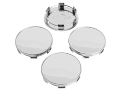 Tapas Centrales De Buje De 69 Mm Para 2024, Compatibles Con 3613, 6783 Y 536, Juego De 4 (cromadas, Exterior De 68 Mm, Interior De 65 Mm).
