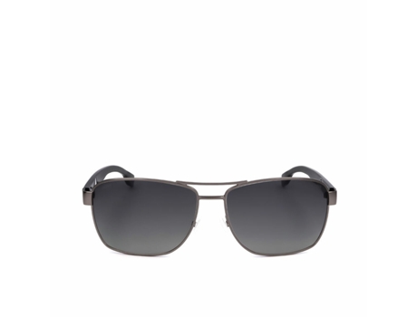Gafas de Sol de Hombre HUGO BOSS Plateado Inox Negro