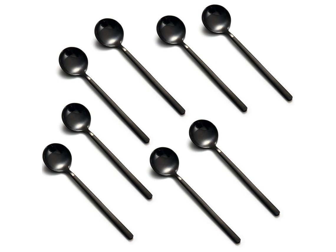 2026-8 Colheres De Café Inoxidável Com Cabo De 13,5 Cm Para Mate, Sobremesas, Chá Gelado, Açúcar E Espresso