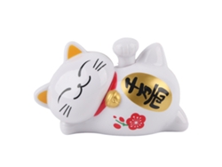 Gato Solar De La Suerte Con Brazo Móvil Para Coches Y Ambientes Decorativos.
