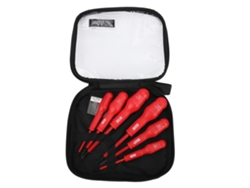 Juego De 7 Destornilladores Magnéticos Aislados De 1000 V Para Electricistas Con Bolsa De Almacenamiento.