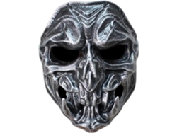 Máscara de terror Cavaleiro Cosplay Halloween Carnaval Fantasia Adereços Unissex Prata/cobre