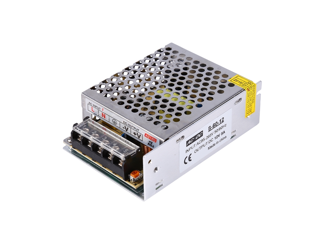 Fuente De Alimentación Conmutada Regulada Universal De 12 V Y 5 A Para Electrodomésticos.