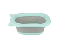 Lavabo Infantil Plegable Para Lavar Traseros Y Pies Con Un Diseño De Dibujos Animados Verde, Seguro Y Versátil.