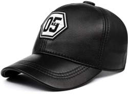 Gorra De Béisbol Roja Para Hombre Y Mujer, De Cuero Genuino, Con Visera Bordada Para Exteriores.