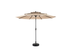 Sombrilla Reversible Para Exterior De 14,8 Pies, Rectangular, Grande, Con Mango (caqui) (base No Incluida)