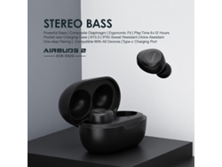 Oraimo Airbuds 2 Fones De Ouvido Sem Fio Bt 5.0 Com Estojo De Carregamento 400mah Bass Estéreo