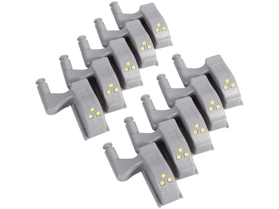 10 Bombillas Led Con Sensor Para Bisagras De Armarios De Cocina, Luz Nocturna Automática Inteligente.