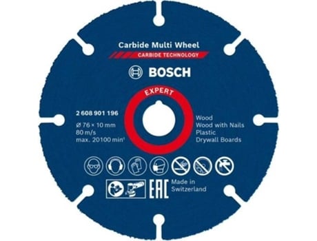 Disco Abrasivo BOSCH Expert Carbide Multi Wheel - 76 mm - 10 mm para Mini Amoladoras