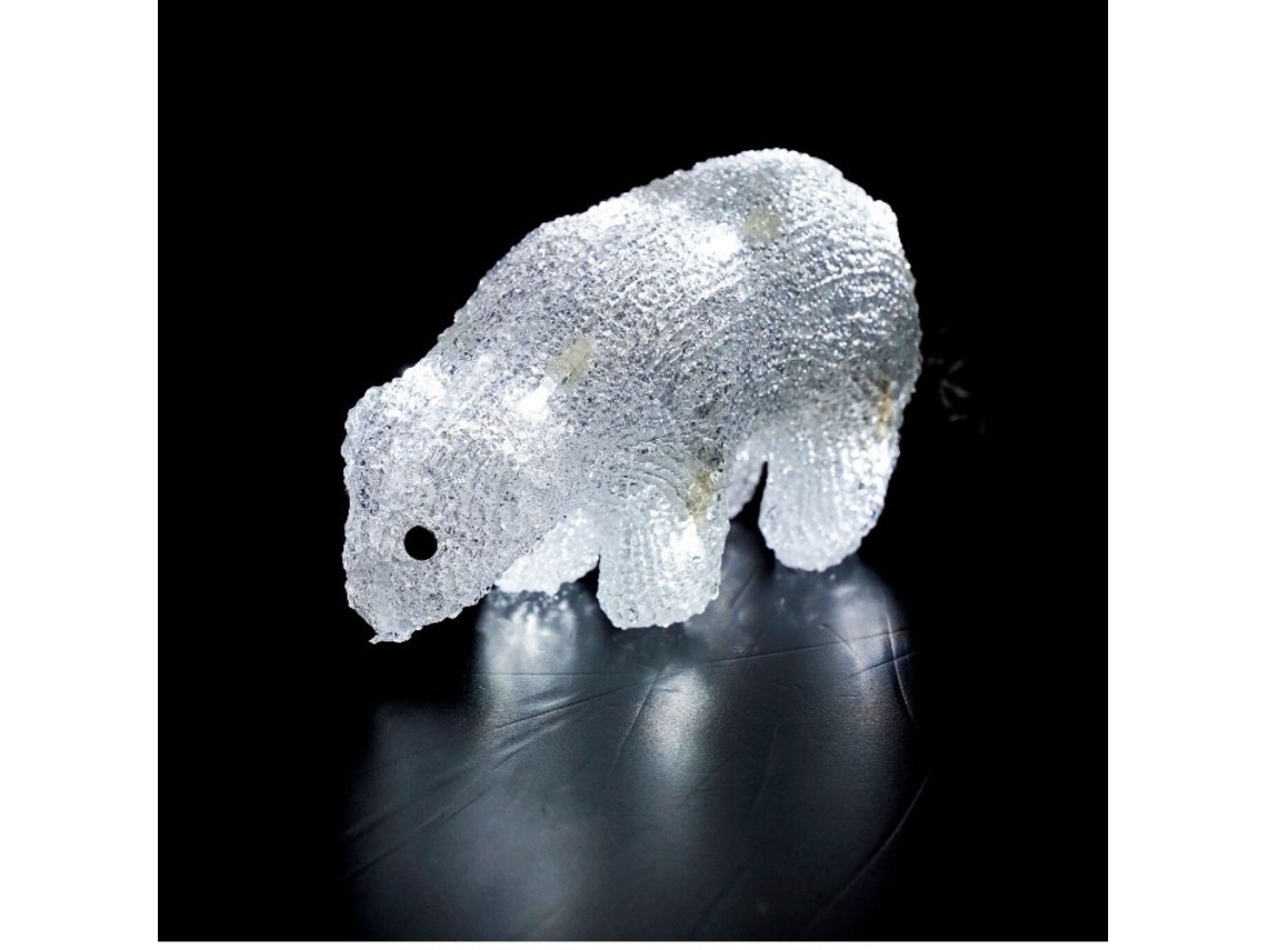 Figura de Navidad FBRIGHT Osito Luminoso Leds Vellón