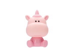 Luz nocturna LED de unicornio de 5 W RGB con altavoz y batería, color rosa GSC