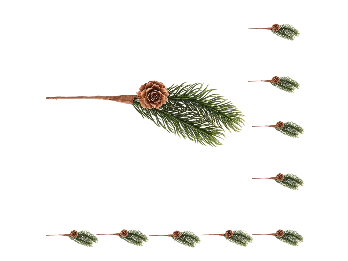 Adornos Navideños: Mini Piñas, Ramas De Pino Para Pequeños Arreglos Florales Y Accesorios Para El Árbol.