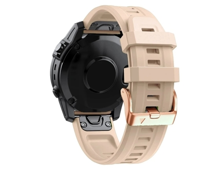 Pulsera Silicona Cierre Metálico para Garmin Fenix 6S Albaricoque y Blanco Pack 2X VEANXIN