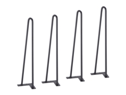 Patas de horquilla para muebles Succebuy de 482,6 mm, de metal macizo y resistente para mesa de comedor.