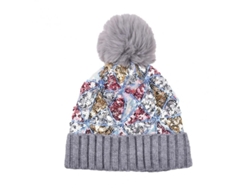 Gorro De Invierno Con Pompón De Felpa Y Pedrería, Acolchado, Impermeable, Resistente Al Viento, Para Mujer, Uso Exterior Xzg