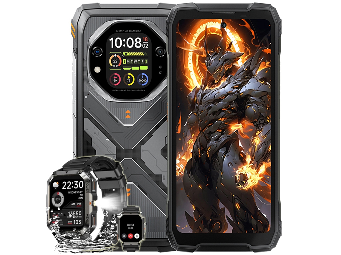 Smartphone Oscal Tank 1 + W70pro (6,78'' - 36 Gb - 256 Gb - 20000 Mah - Laranja)