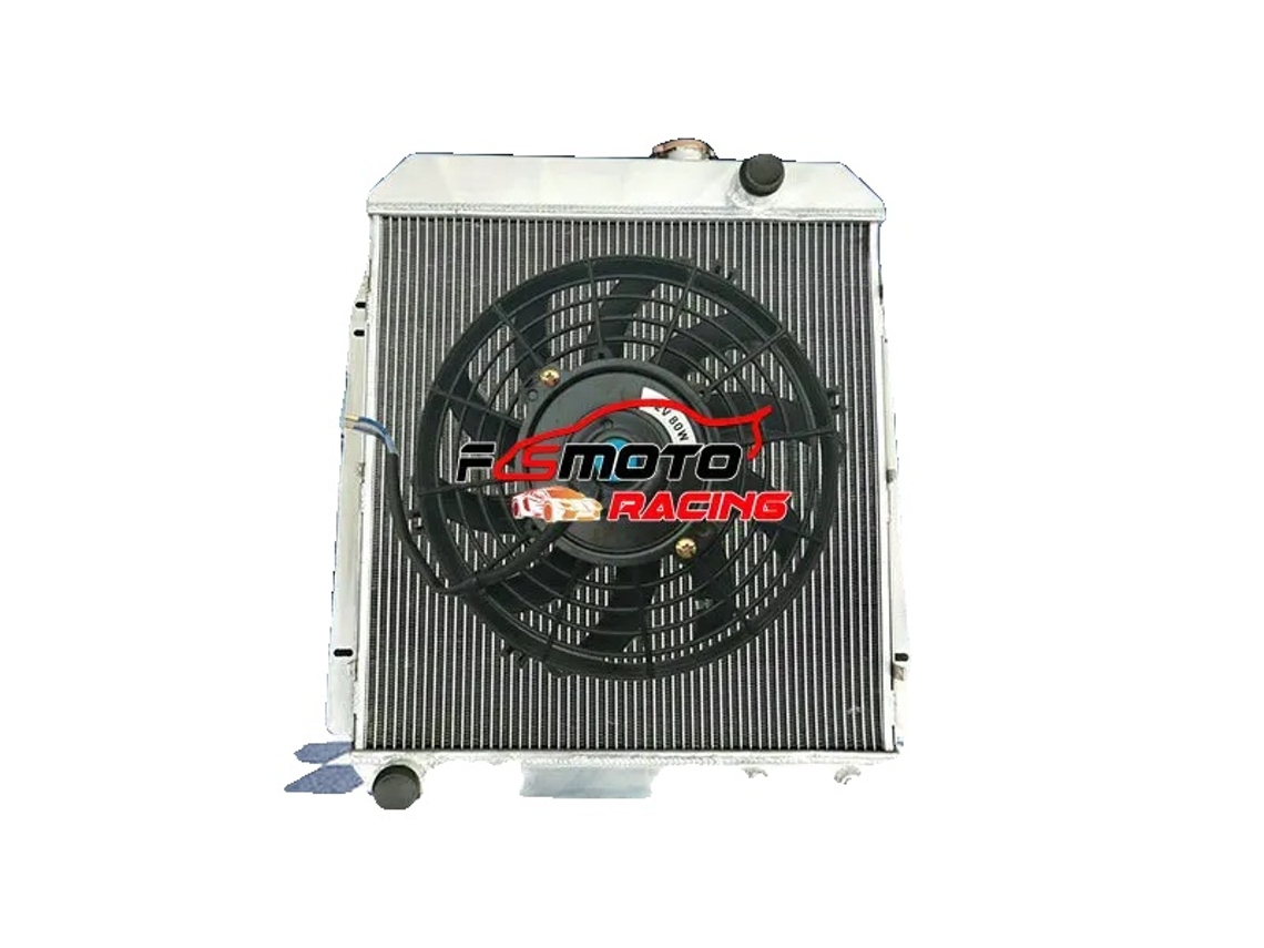 Ventilador de radiador de aluminio, salida superior/inferior de 1,6", diseño de 3 líneas, compatible con modelos Buick OEM (1954-1956)