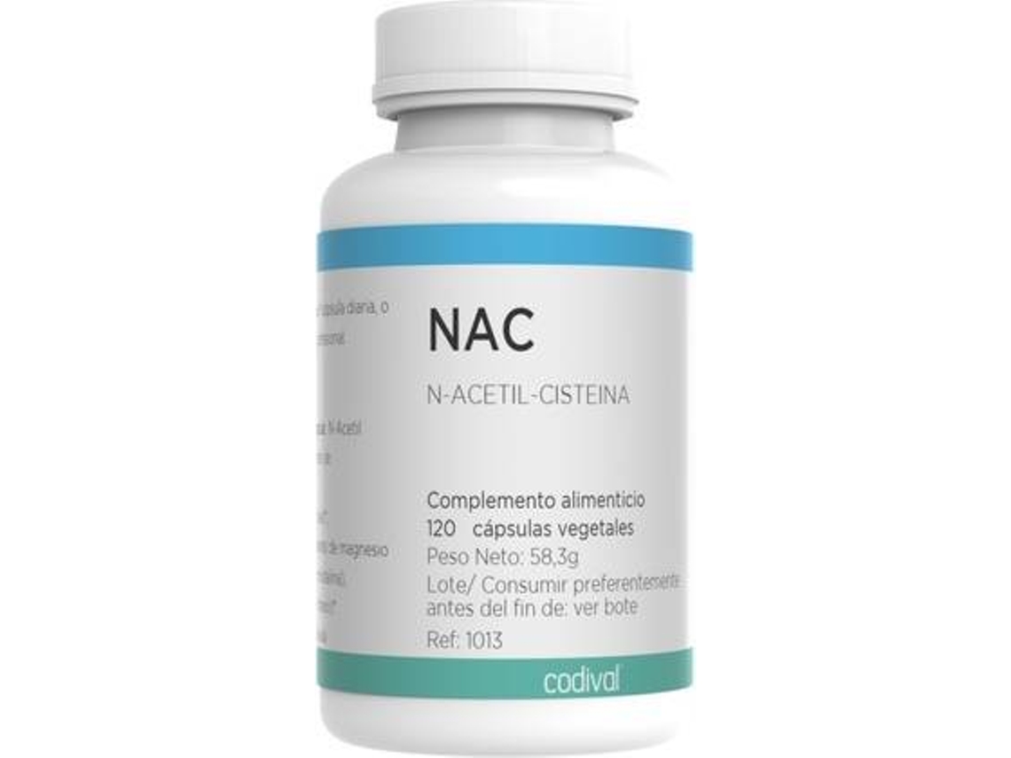 Complemento Alimentar CODIVAL N-Acetil-Cisteína (120 cápsulas vegetais)