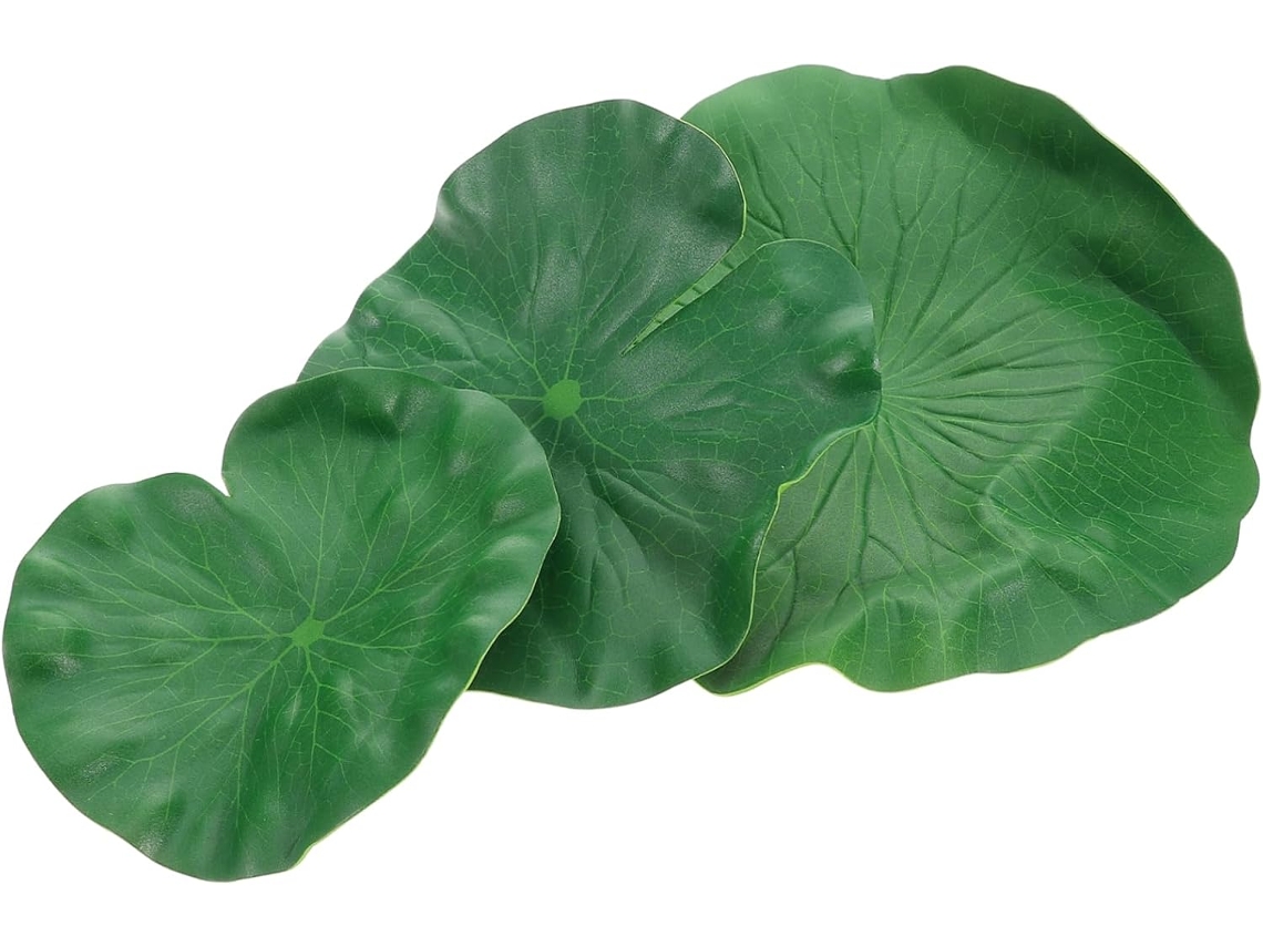 Mantel Individual De Plástico Antideslizante Con Diseño De Hoja De Loto, 3 Tamaños: 17-20-28 Cm, Para Alimentos.