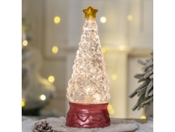 Caja de música navideña Yuysan, árbol pequeño iluminado, estilo C