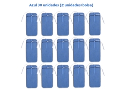 (azul, 30 Piezas, 5x9cm) Parches De Electrodos No Tejidos, 5*9cm, Con Conector De 2mm