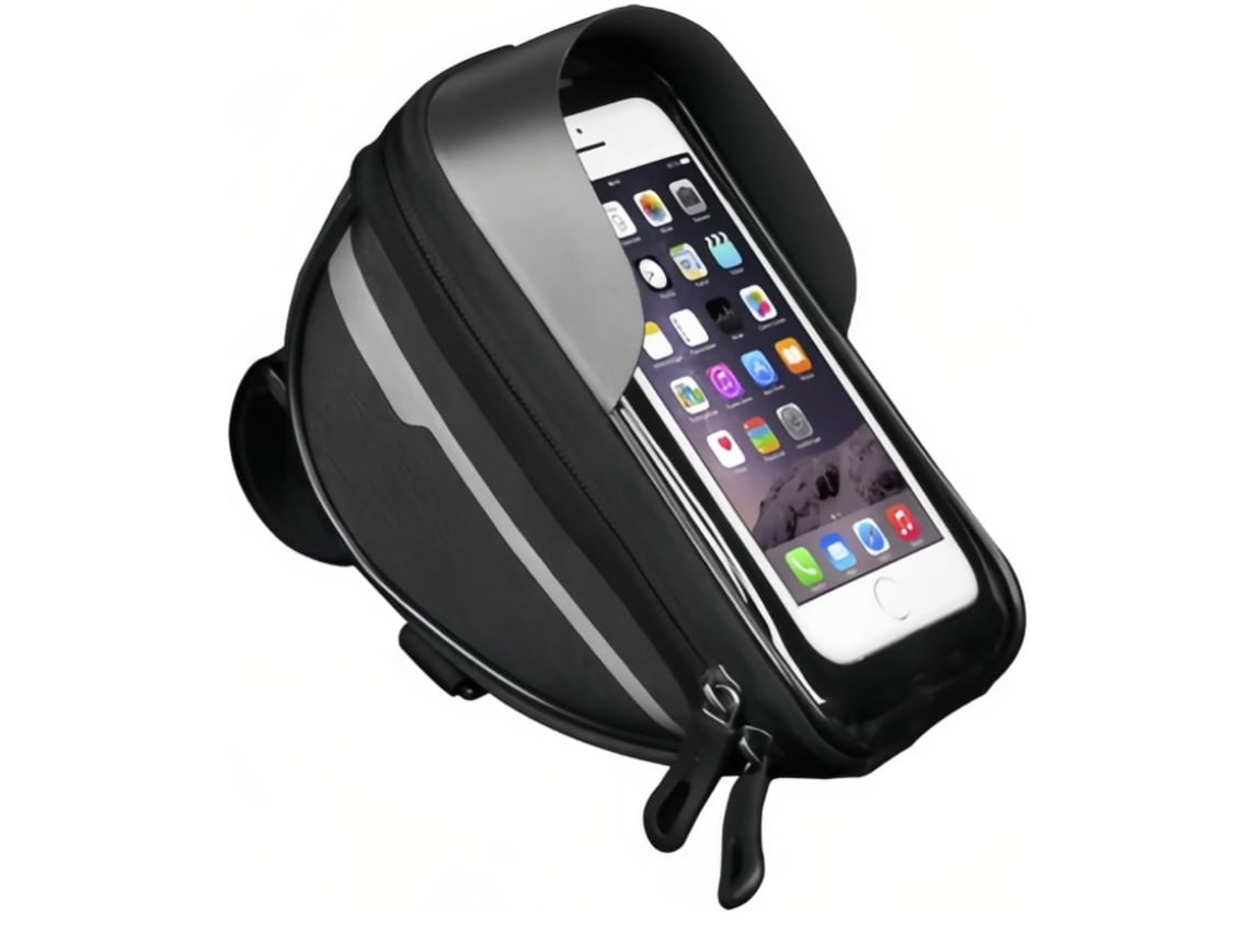 Bolsa para teléfono de bicicleta, resistente al agua, accesorios de montaje para teléfono, carcasa rígida de EVA, USHION