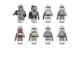 Juguete de construcción de Star Wars con minifiguras de soldados clon de la tormenta - Regalo de Navidad - 1a Hengjian