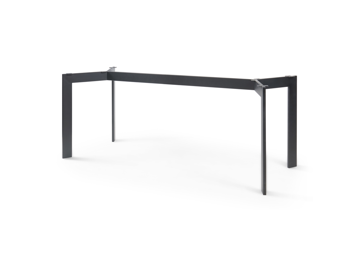 Marco de mesa Verg DIY 120x70x72 cm Acero negro [EN.CASA]