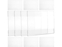 Besportble Soportes De Pared Healeved De Acrílico Blanco Para Carteles Y Acrílico 15,00 X 10,50 X 0,50 Cm P...