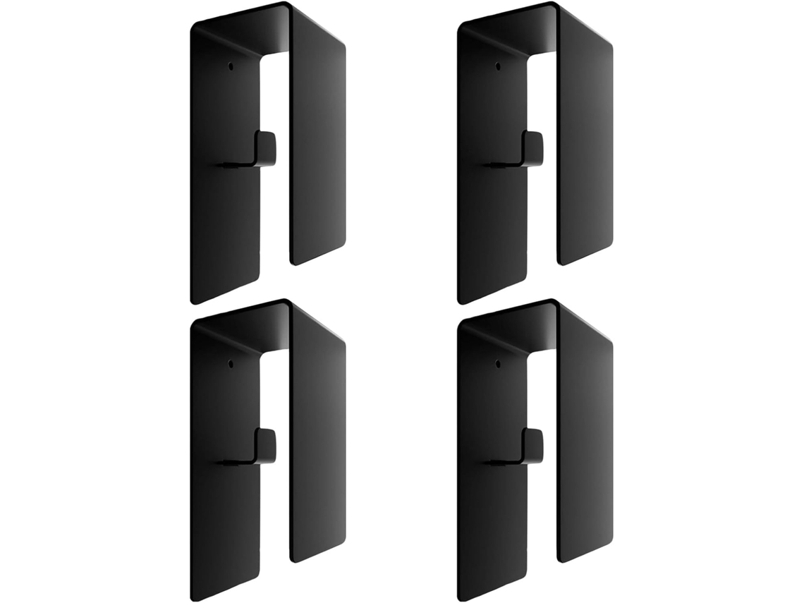 Toallero adhesivo de 4 piezas, acero inoxidable, montaje en pared, no requiere perforación, para baño y SFUSHOS
