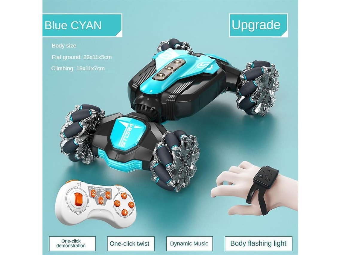 2026-coche Rc Orbi 2024: Coche De Stunt Con Sensor De Gestos, Control Remoto 2.4g, Luz Y Música, Regalo De Navidad