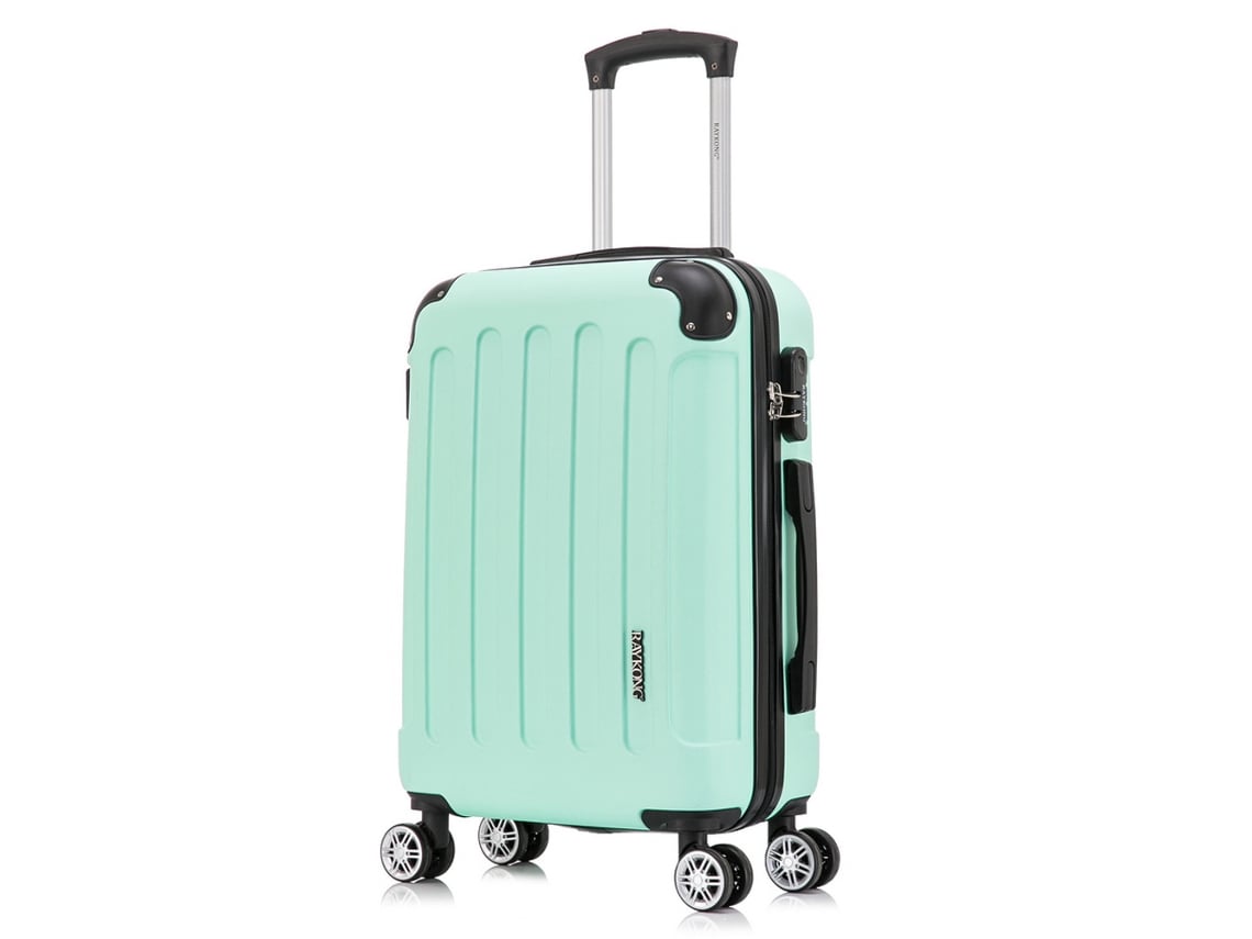 Maleta de Cabina RAYKONG Dura 4 Ruedas Menta (55x40x20 cm - 40 L)