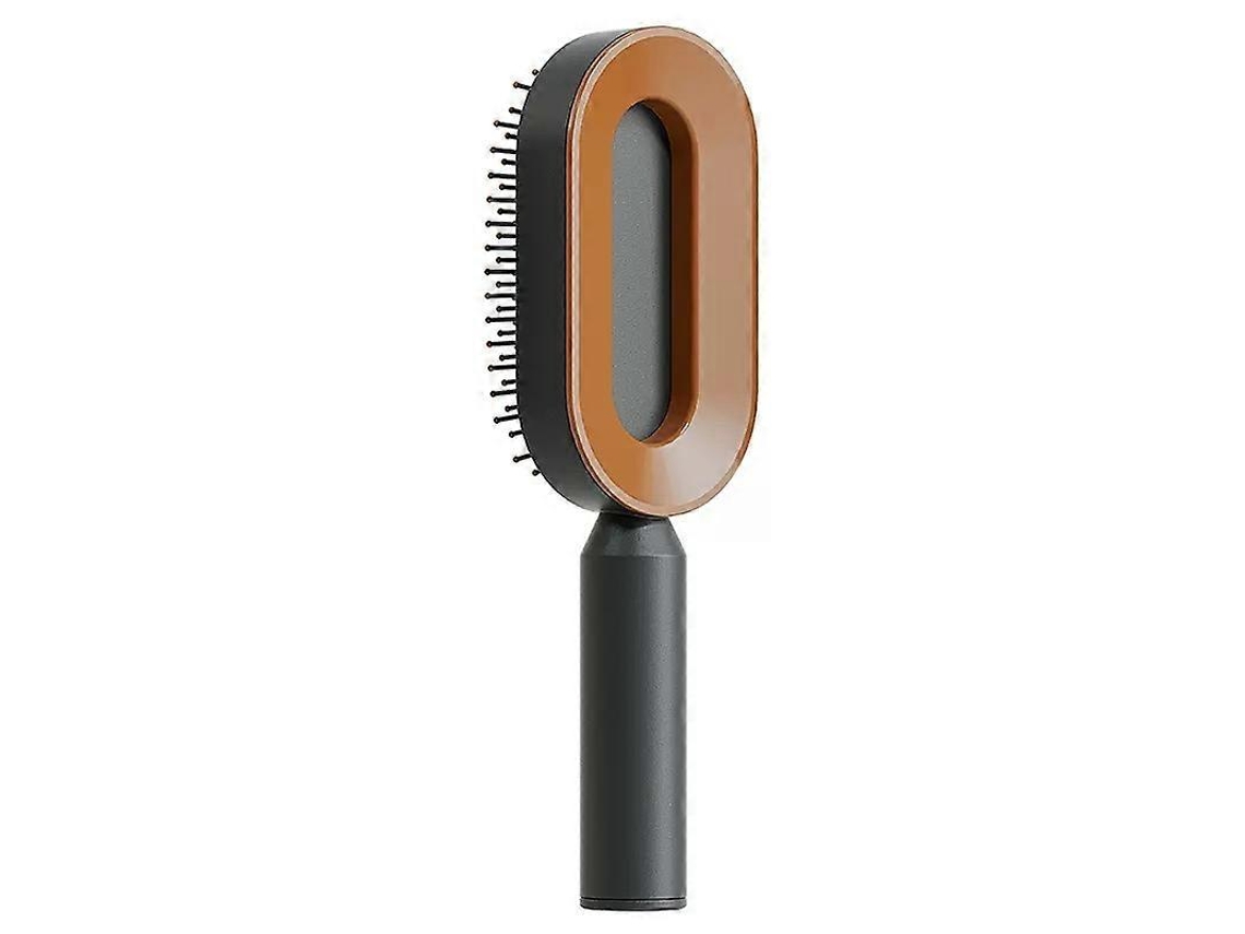 Peine de mango largo - Peine desenredante ergonómico con dientes anchos para todo tipo de cabello, fabricado en plástico.