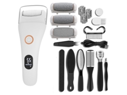 Removedor de callos eléctrico para pies, ajustable, 3 velocidades, con herramientas de pedicura, Brancoyunzii