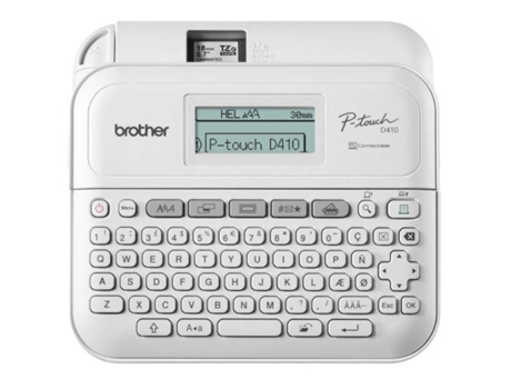 Etiquetadora Electrónica BROTHER PT-D410 Escritorio con Teclado y Conexión a PC