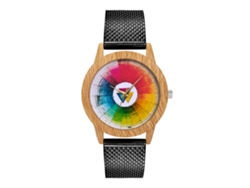 Reloj De Cuarzo Unisex Con Correa De Silicona/malla Negro Casual