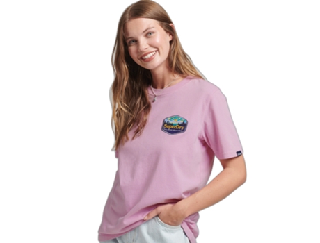 Camiseta de Mujer SUPERDRY Morado (XS)