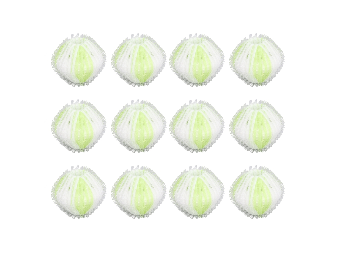 12 Bolas Quitapelos Para Lavadora, Reutilizables, Seguras Para Mascotas, Color Verde.