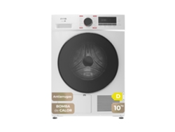 Evvo Secadora 10 Kg Bomba De Calor S10, Clase Energética D, Airfresh, Sensor De Humedad, Antiarrugas, Inicio Diferido, Blanco