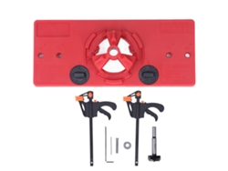 Kit de perforación para puertas de armarios, plantilla de 35 mm con 2 garras en forma de F.